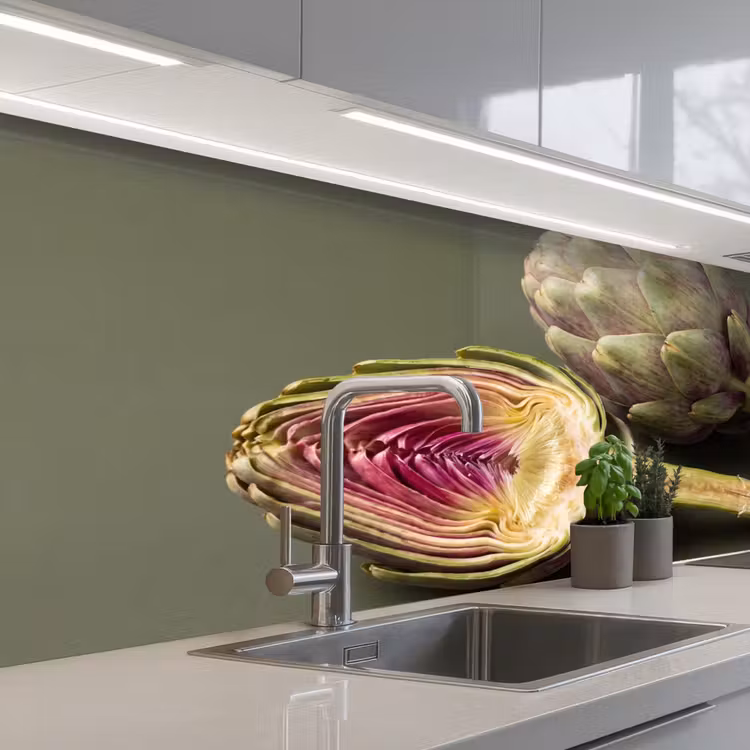 Keuken achterwand - Artisjok - Paars - Voedsel — 2