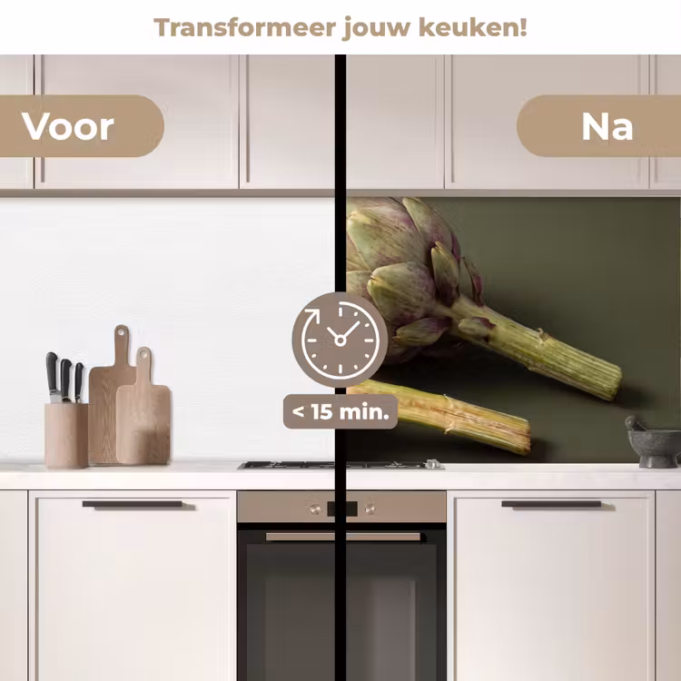 Keuken achterwand - Artisjok - Paars - Voedsel — 3