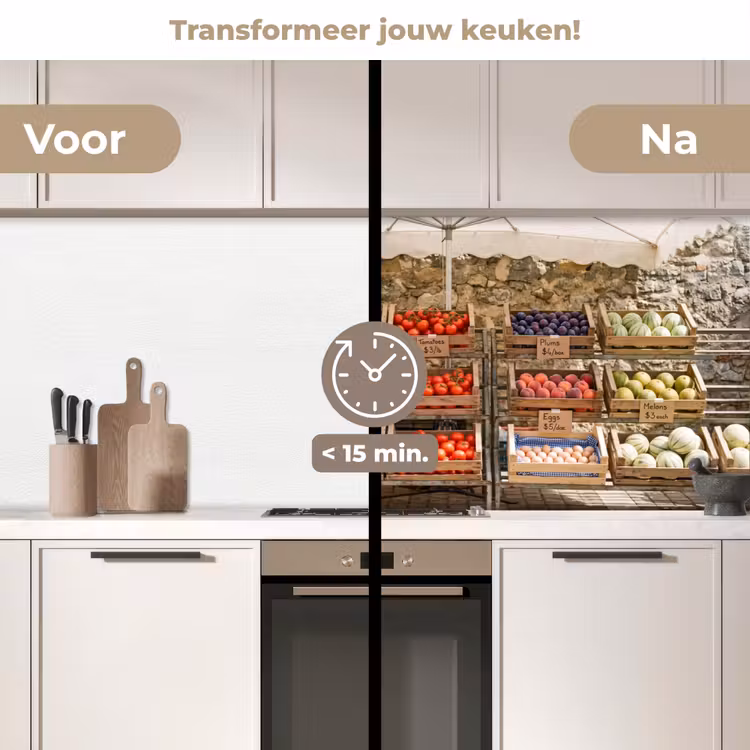 Keuken achterwand - Eten - Markt - Vers — 3