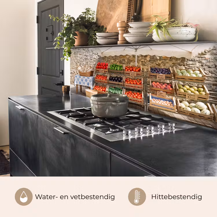 Keuken achterwand - Eten - Markt - Vers — 5