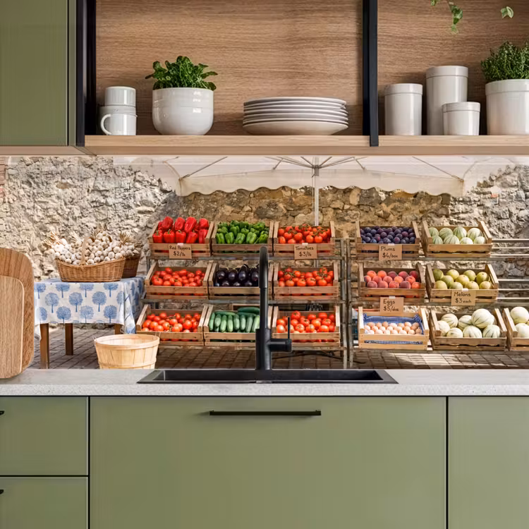 Keuken achterwand - Eten - Markt - Vers — 8