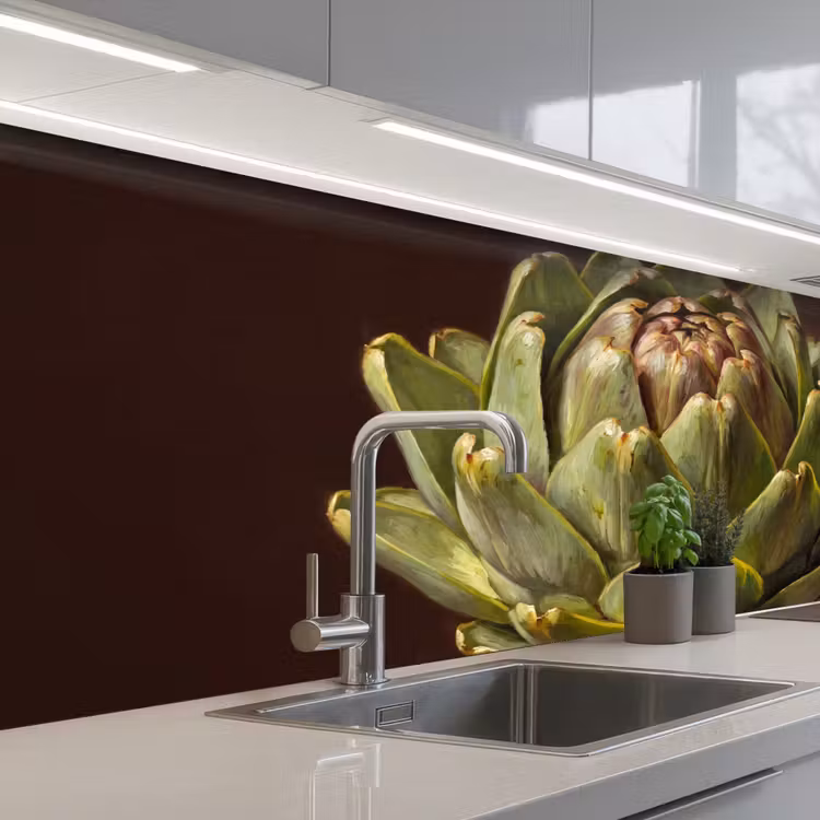 Keuken achterwand - Groente - Artisjok - Groen — 2
