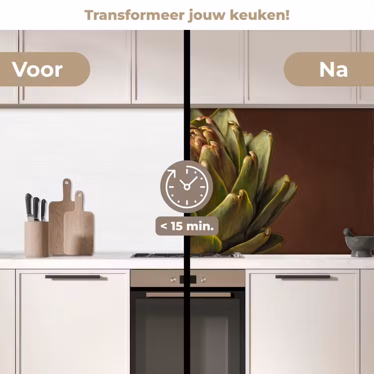 Keuken achterwand - Groente - Artisjok - Groen — 3