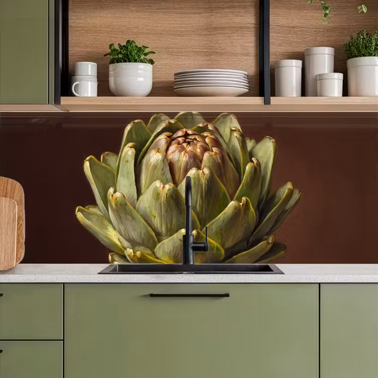 Keuken achterwand - Groente - Artisjok - Groen — 8