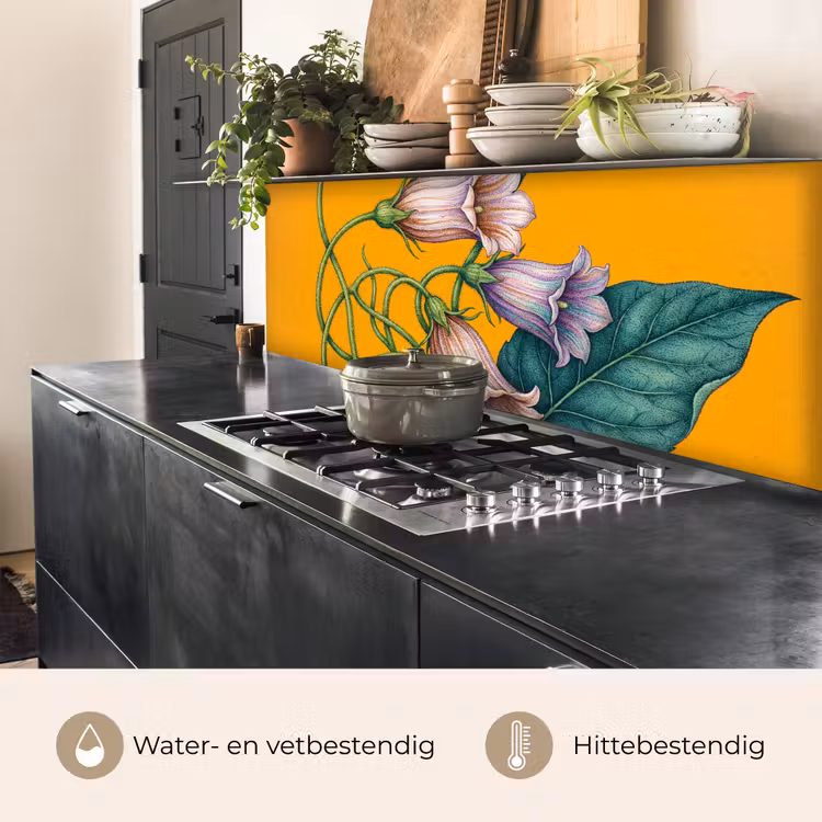 Keuken achterwand - Bloemen - Botanisch - Geel — 5