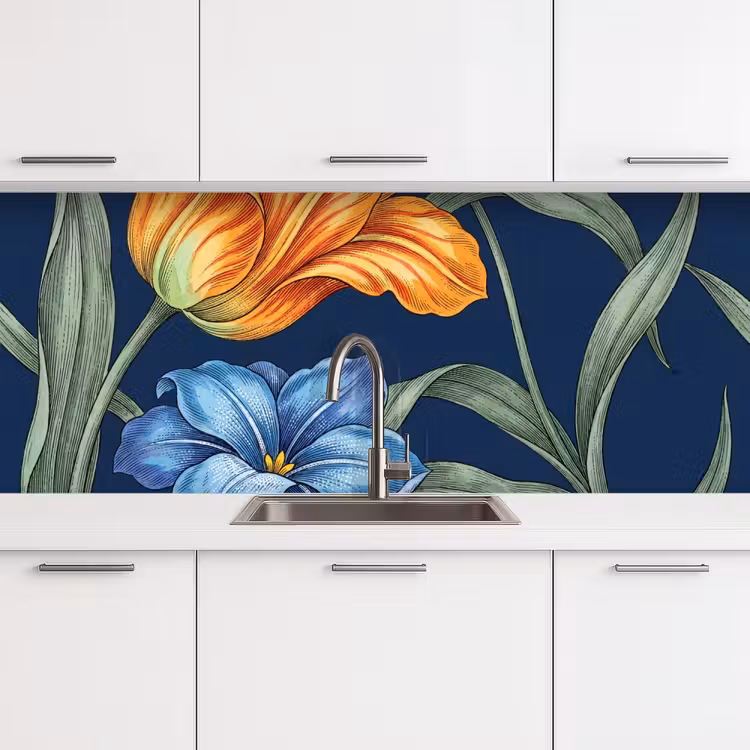 Keuken achterwand - Bloemen - Botanisch - Patroon — 4