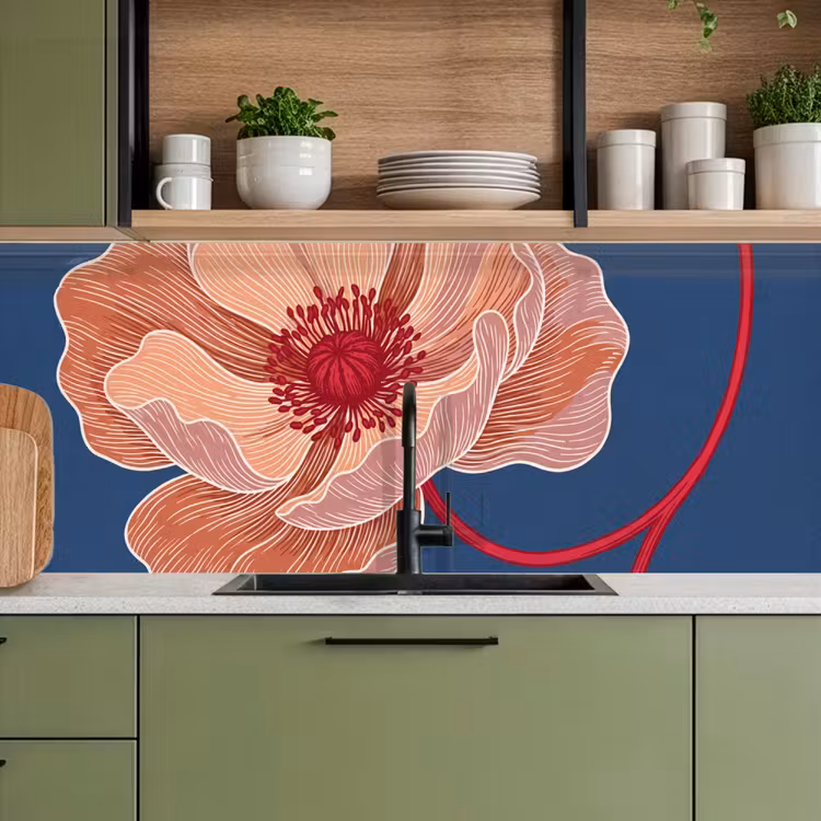 Keuken achterwand - Bloemen - Modern - Abstract — 8
