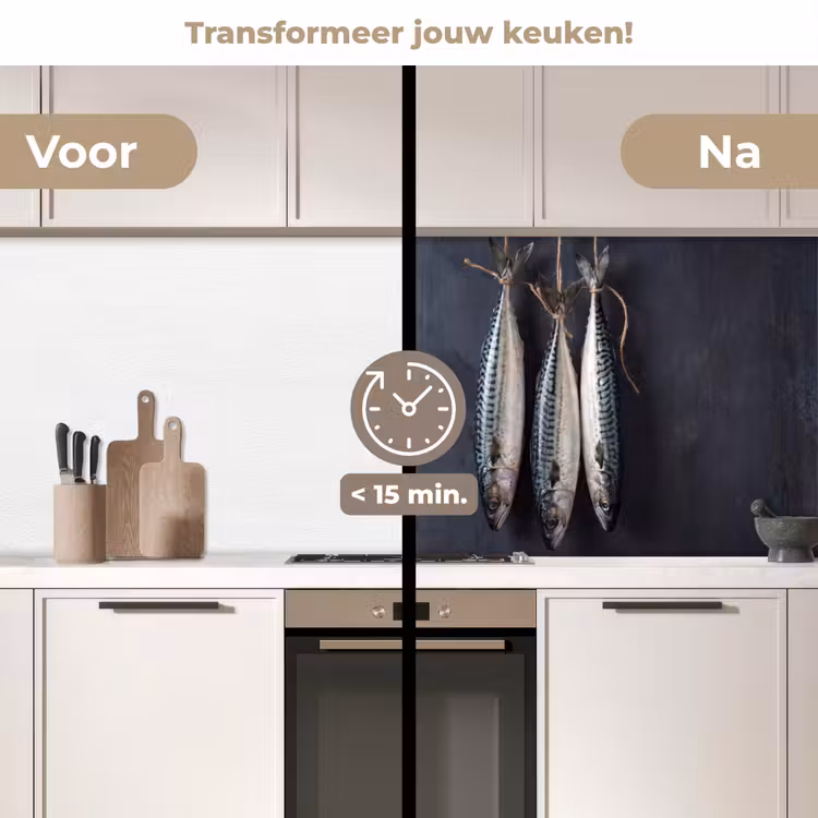 Keuken achterwand - Drie vissen - Touw — 3