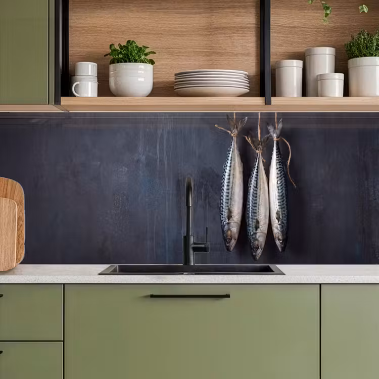 Keuken achterwand - Drie vissen - Touw — 8