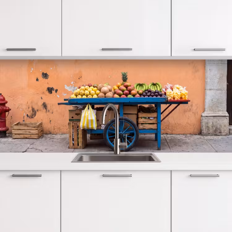 Keuken achterwand - Fruit - Kar - Straat — 4
