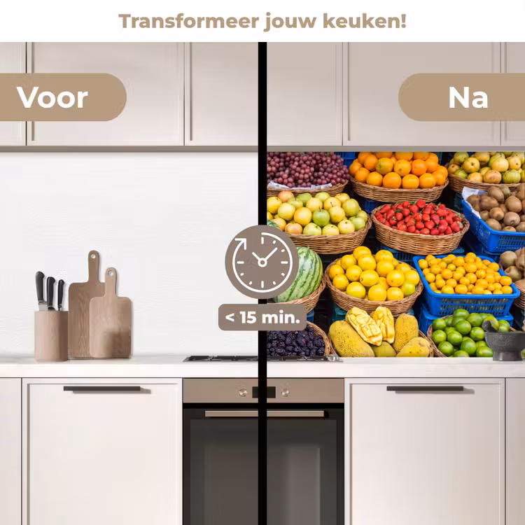 Keuken achterwand - Fruit - Markt - Kleurrijk — 3