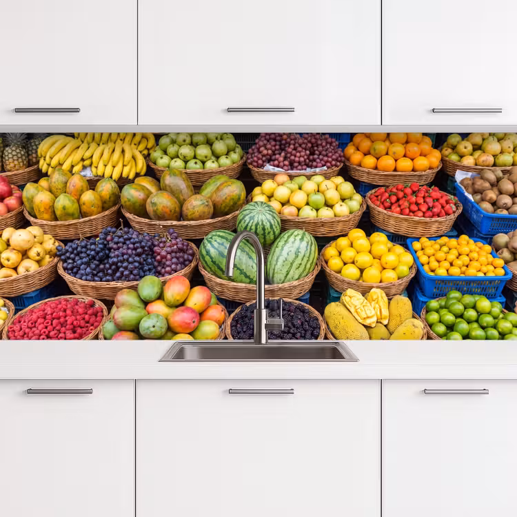 Keuken achterwand - Fruit - Markt - Kleurrijk — 4