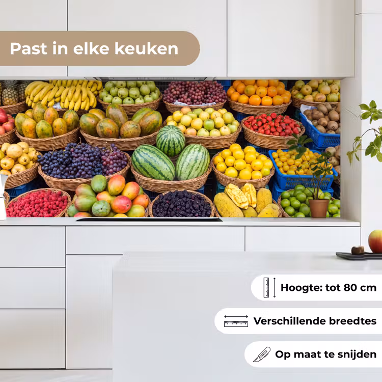 Keuken achterwand - Fruit - Markt - Kleurrijk — 7