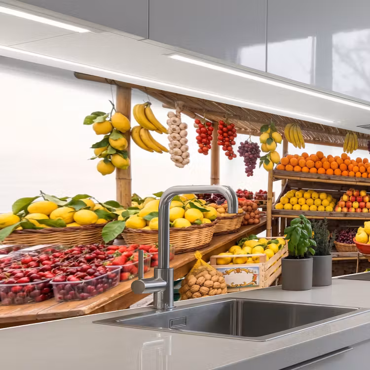 Keuken achterwand - Marktkraam - Fruit - Vers — 2