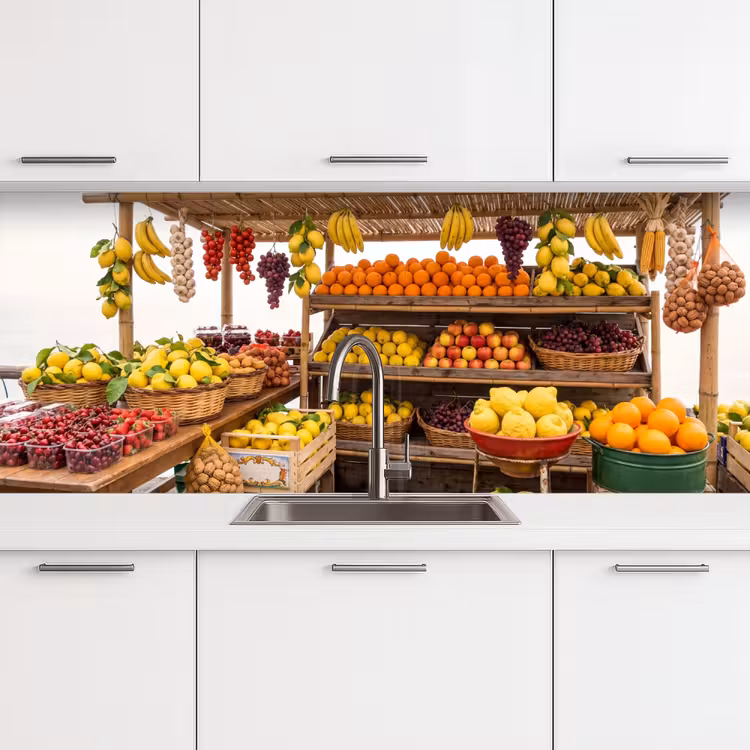 Keuken achterwand - Marktkraam - Fruit - Vers — 4