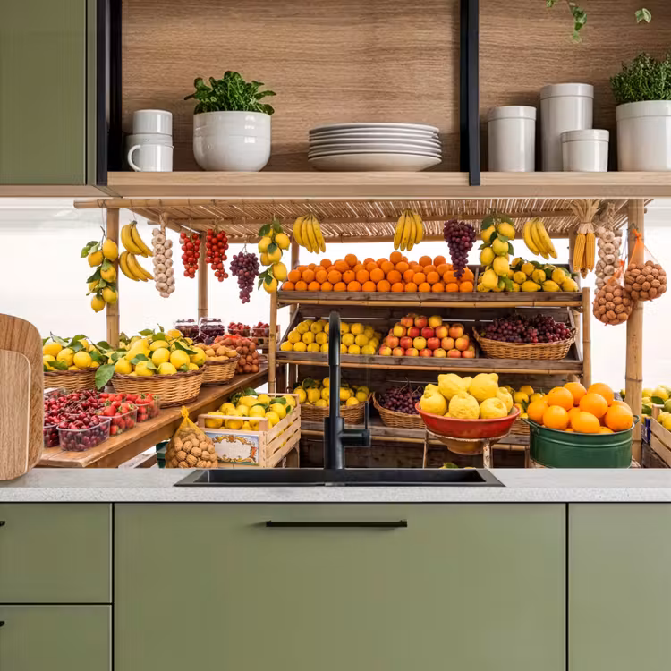 Keuken achterwand - Marktkraam - Fruit - Vers — 8