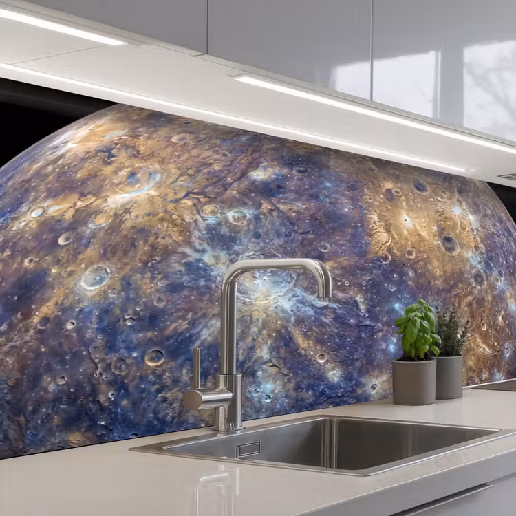 Keuken achterwand - Planeet - Kraters - Ruimte — 2