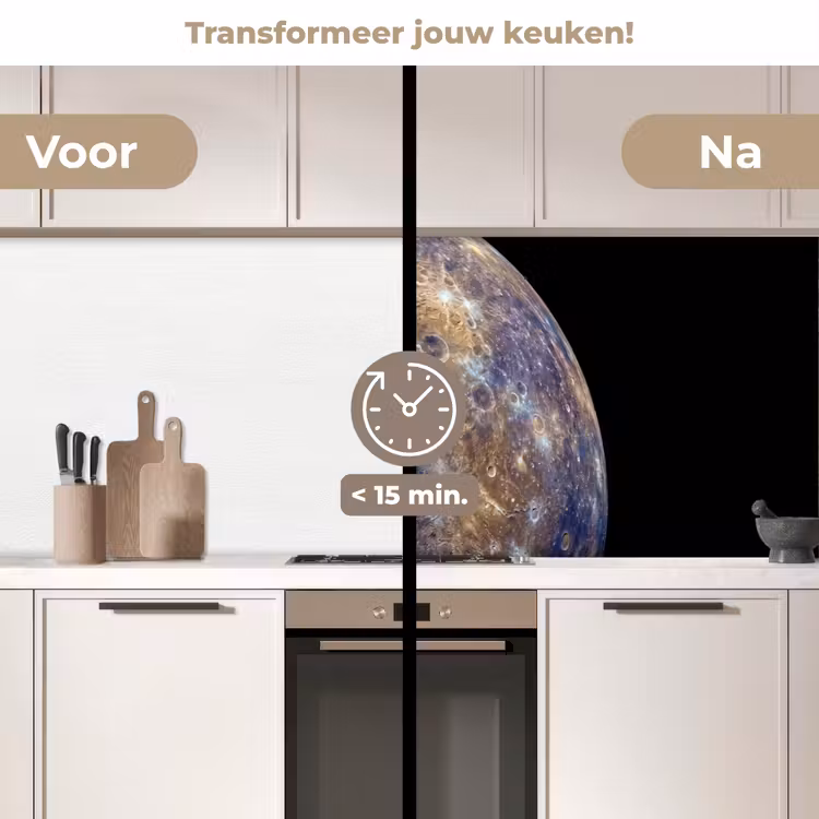 Keuken achterwand - Planeet - Kraters - Ruimte — 3