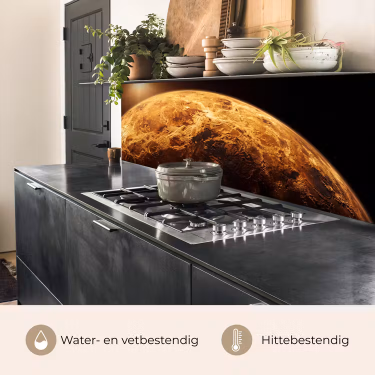 Keuken achterwand - Planeet - Ruimte - Oranje — 5