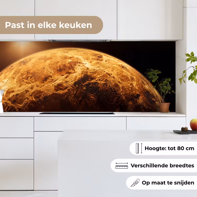 Keuken achterwand - Planeet - Ruimte - Oranje — 7