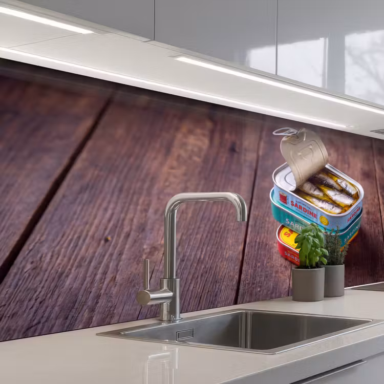 Keuken achterwand - Vis - Blikjes - Keuken — 2