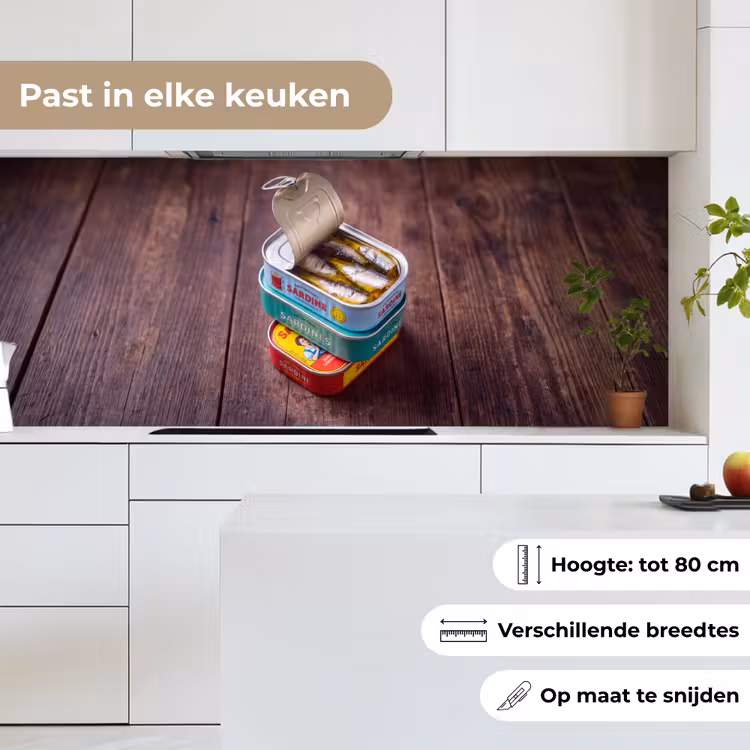 Keuken achterwand - Vis - Blikjes - Keuken — 7