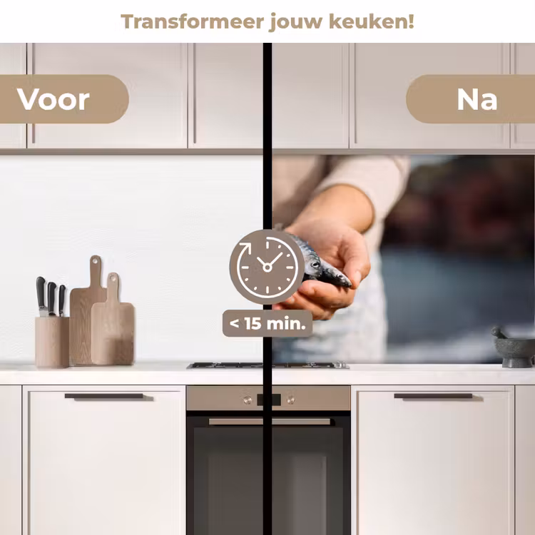 Keuken achterwand - Vis - Handen - Natuur — 3