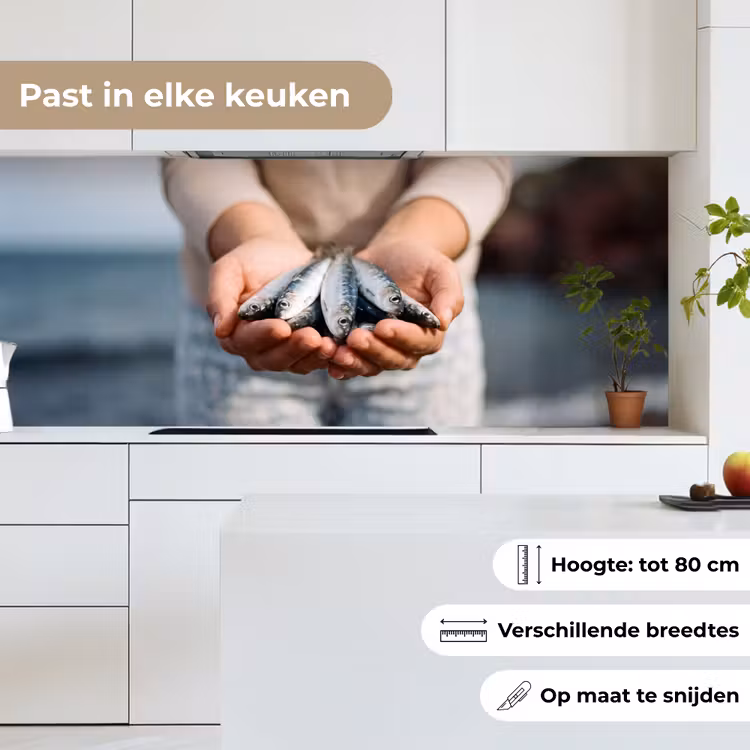 Keuken achterwand - Vis - Handen - Natuur — 7