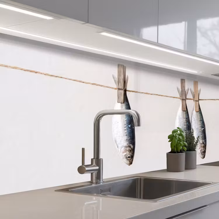 Keuken achterwand - Vis - Hangend - Eten — 2