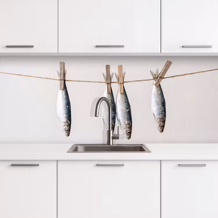 Keuken achterwand - Vis - Hangend - Eten — 4