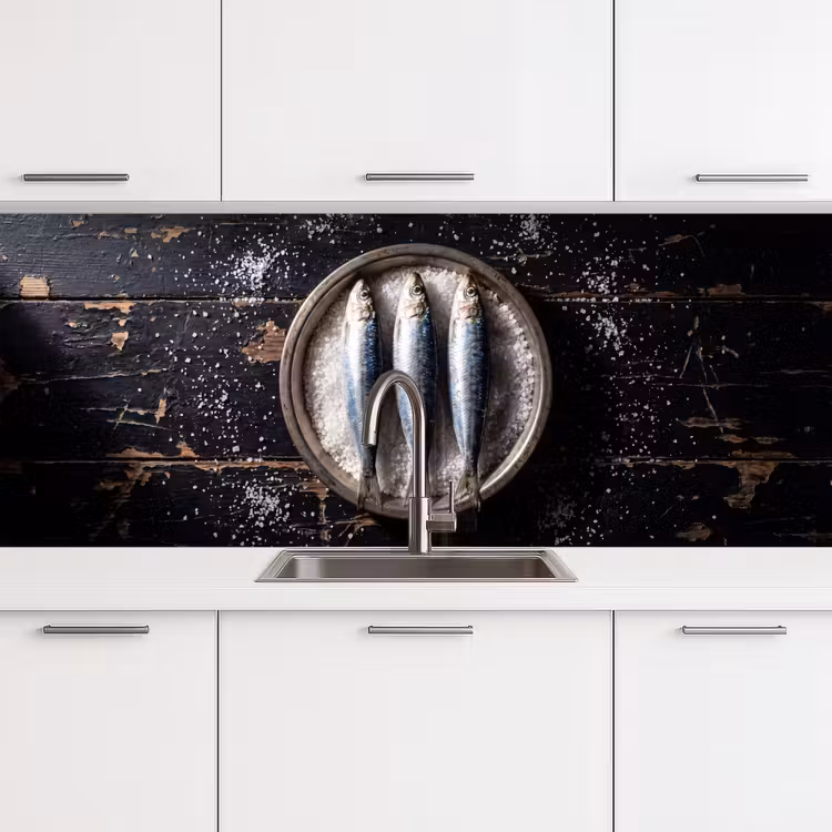 Keuken achterwand - Vis - Zout - Eten — 4
