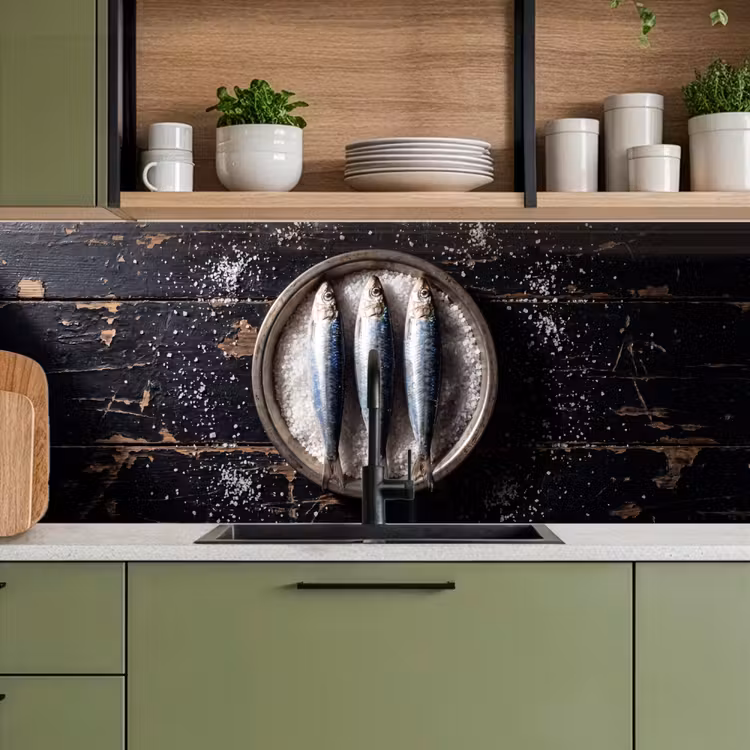 Keuken achterwand - Vis - Zout - Eten — 8