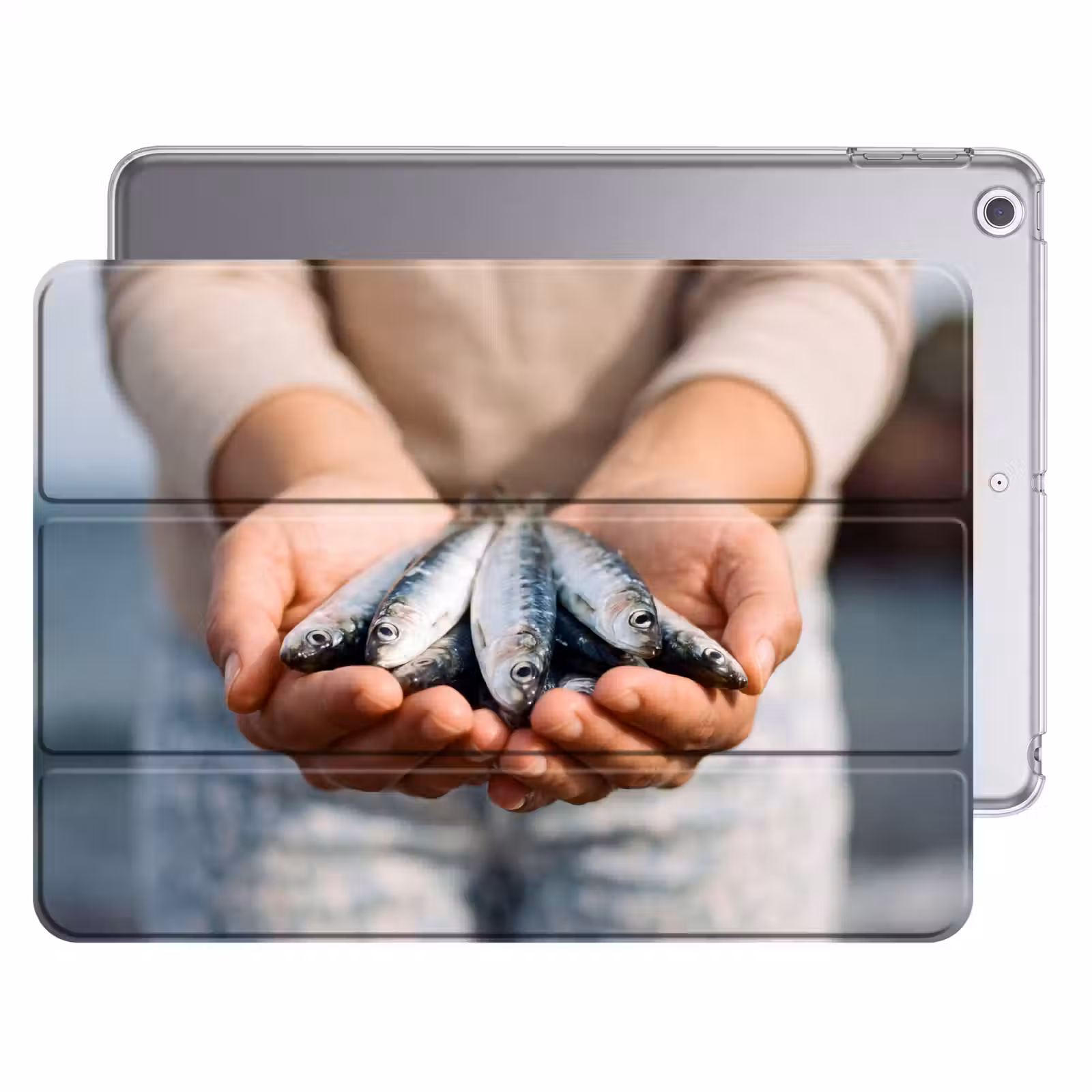 iPad hoes - Vis - Handen - Natuur — 1