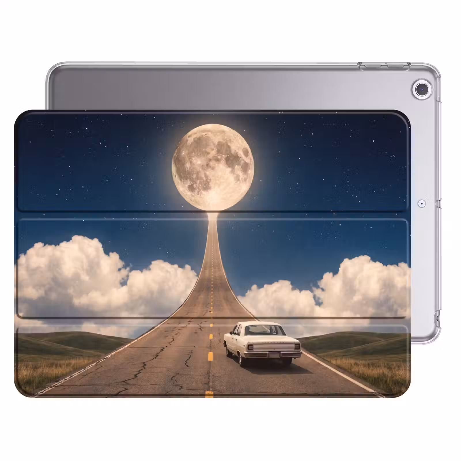 iPad hoes - Weg - Maan - Nacht — 1