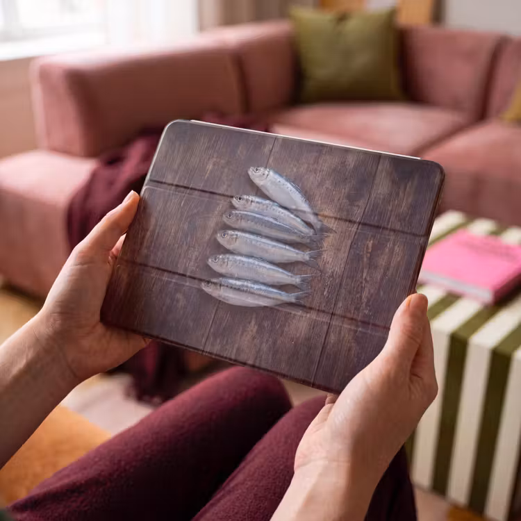 iPad hoes - Vis - Hout - Eten — 3