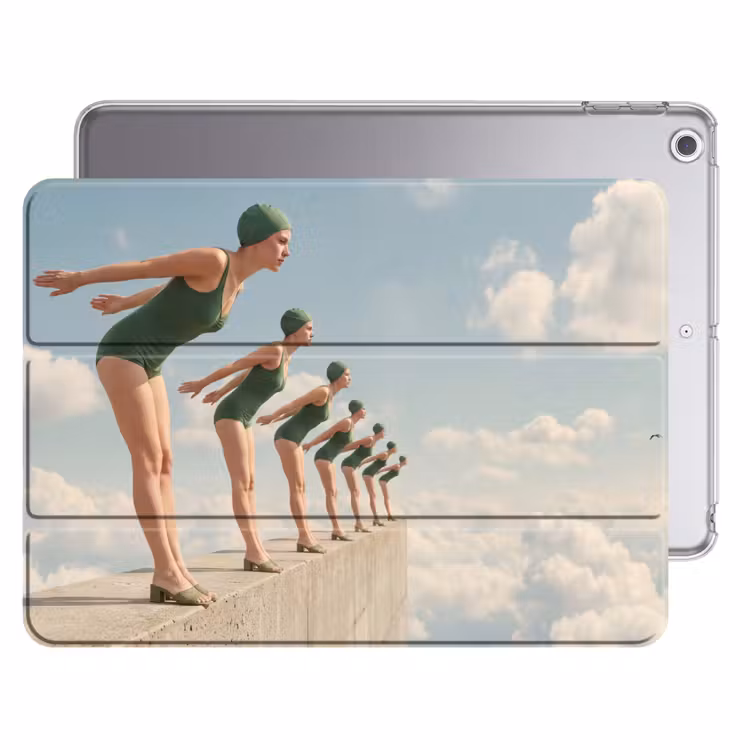 iPad hoes - Vrouwen - Duikhouding - Wolken — 1