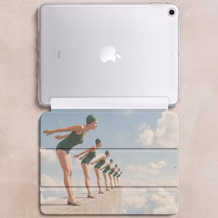 iPad hoes - Vrouwen - Duikhouding - Wolken — 6
