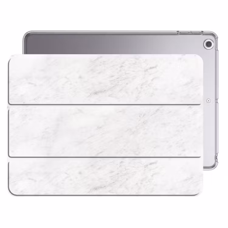 iPad hoes - Wit - Marmer - Grijze aders — 1