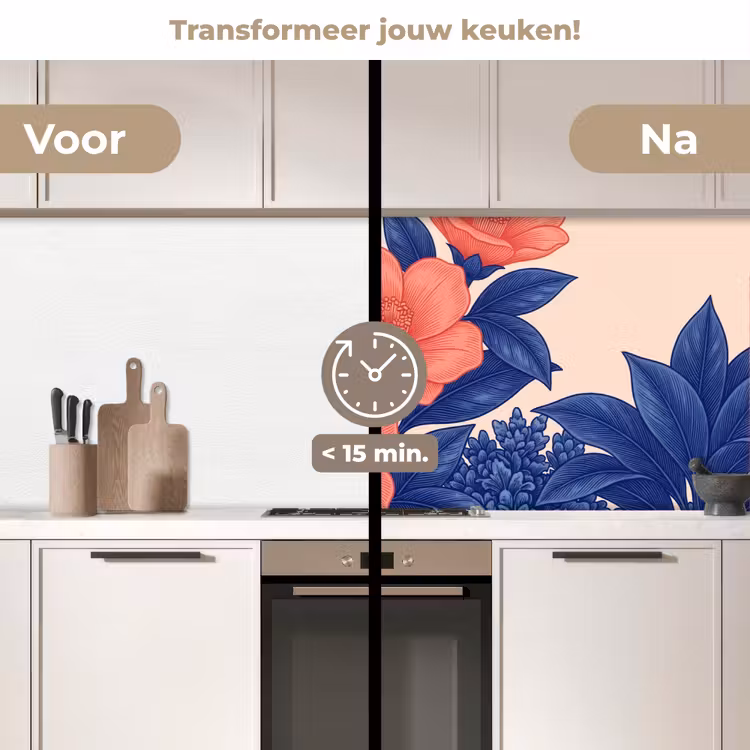 Keuken achterwand - Bloemen - Bladeren - Botanisch — 3