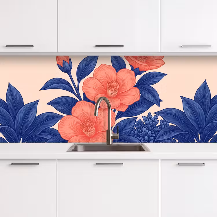 Keuken achterwand - Bloemen - Bladeren - Botanisch — 4
