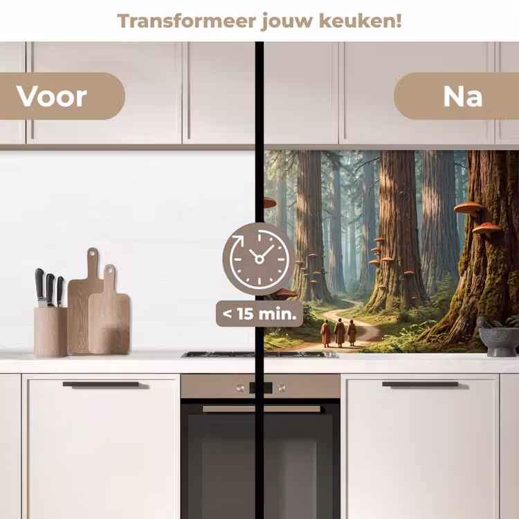 Keuken achterwand - Bos - Bomen - Natuur — 3