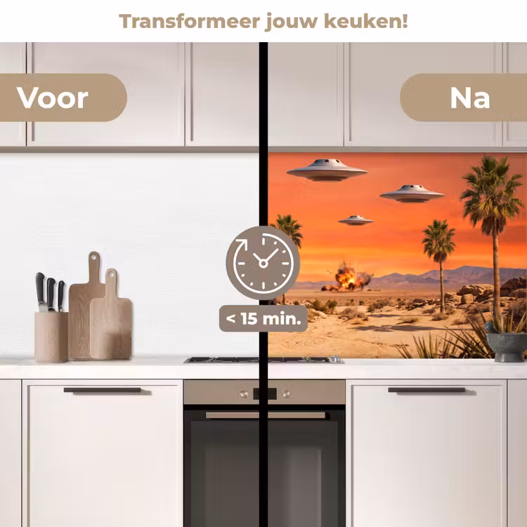 Keuken achterwand - Cowboy - Paard - Woestijn — 3