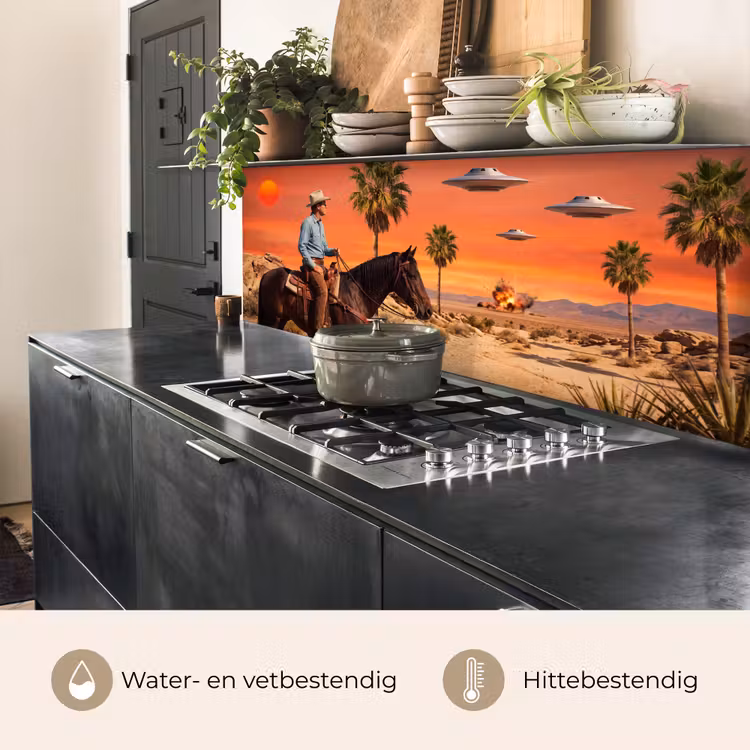 Keuken achterwand - Cowboy - Paard - Woestijn — 5