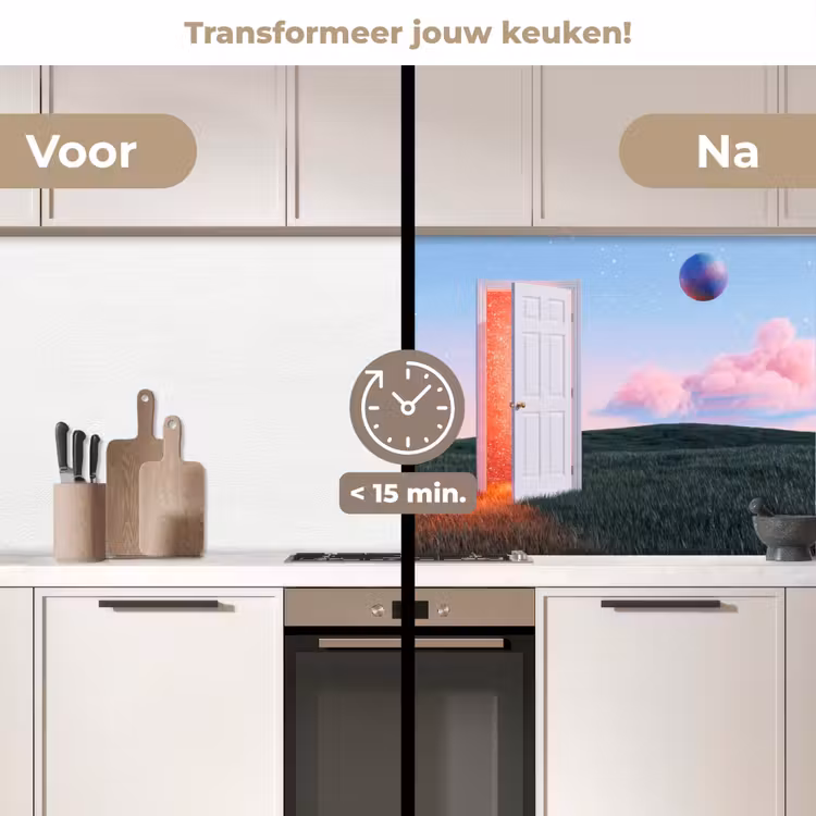 Keuken achterwand - Deur - Fantasie - Ruimte — 3