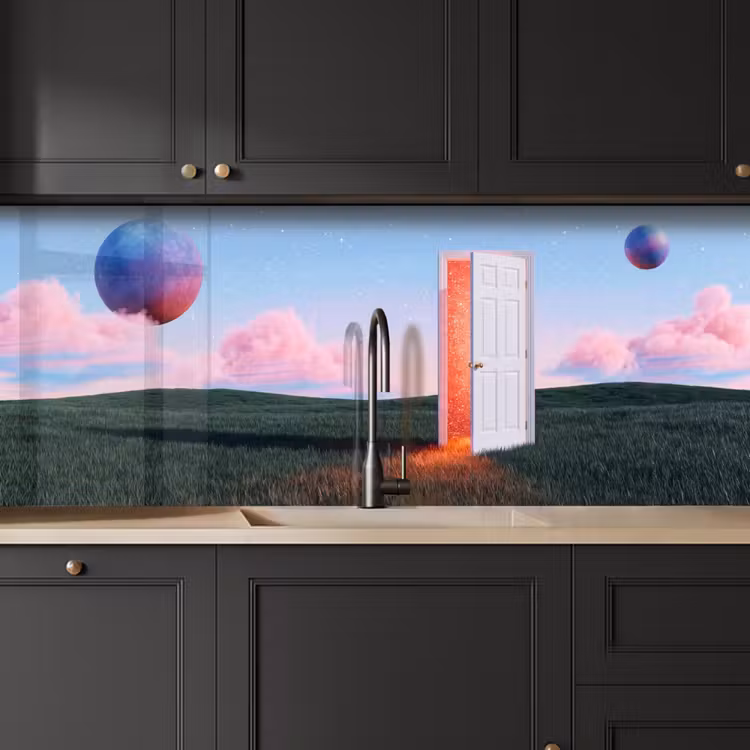Keuken achterwand - Deur - Fantasie - Ruimte — 6