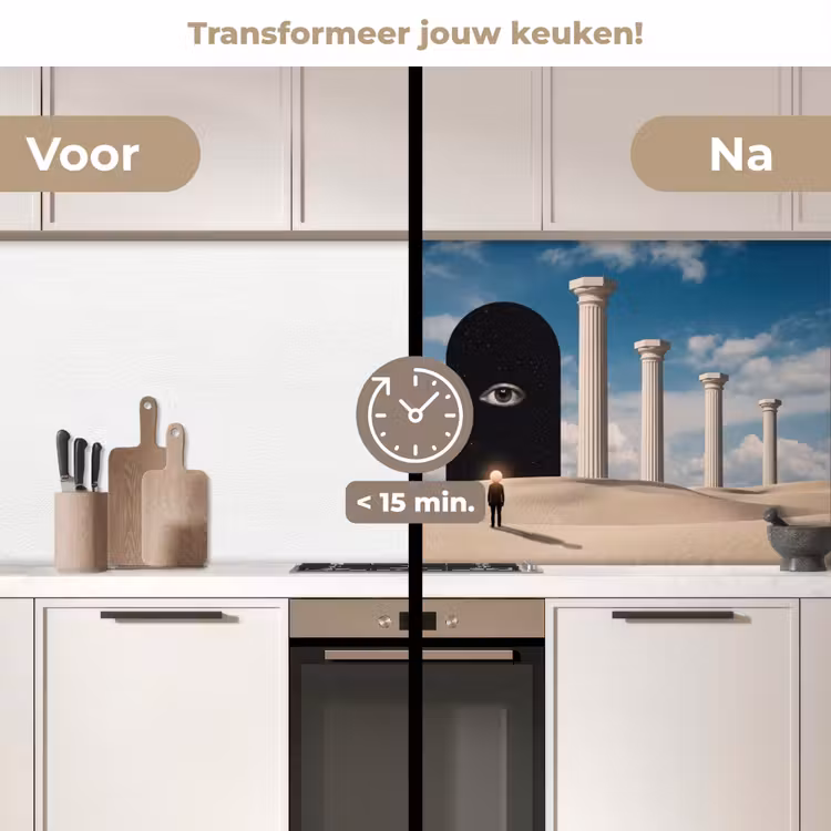 Keuken achterwand - Droom - Woestijn - Oog — 3