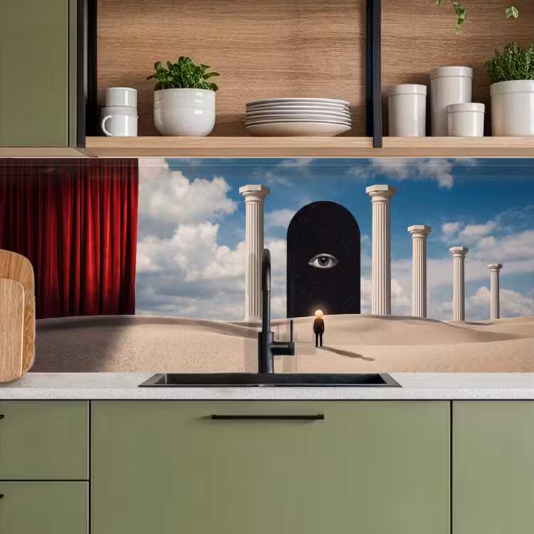 Keuken achterwand - Droom - Woestijn - Oog — 8