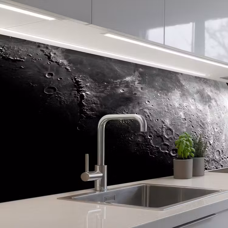 Keuken achterwand - Maan - Kraters - Ruimte — 2