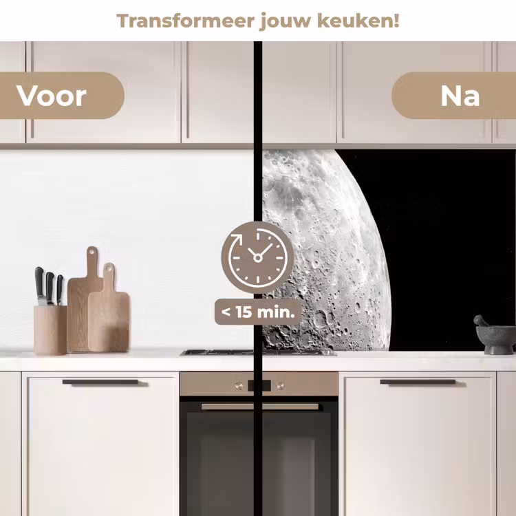 Keuken achterwand - Maan - Kraters - Ruimte — 3