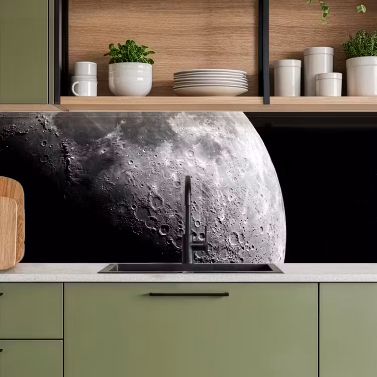 Keuken achterwand - Maan - Kraters - Ruimte — 8